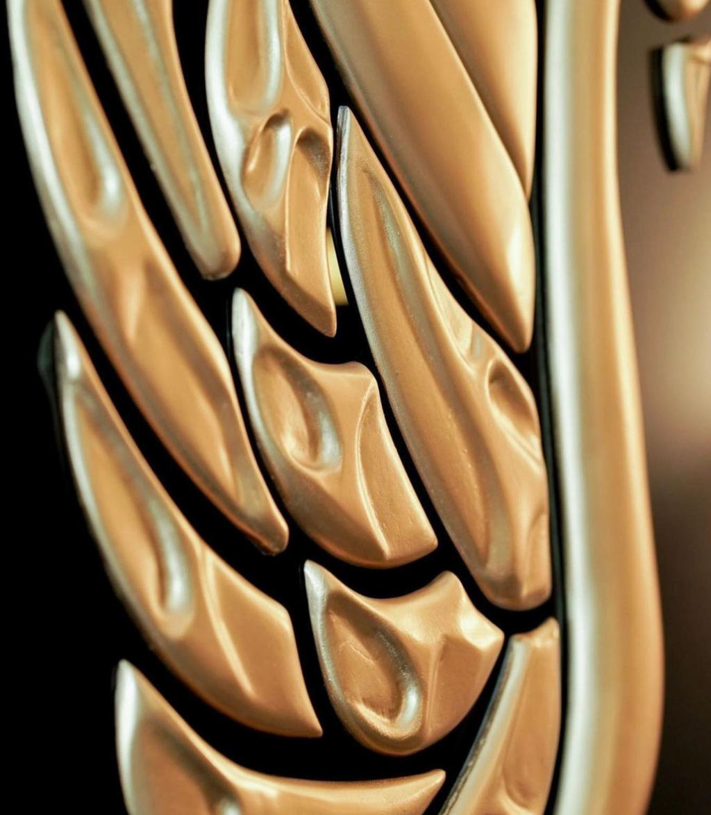 Swan Relief in Gold