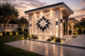 Layered Rose Panel (Black)